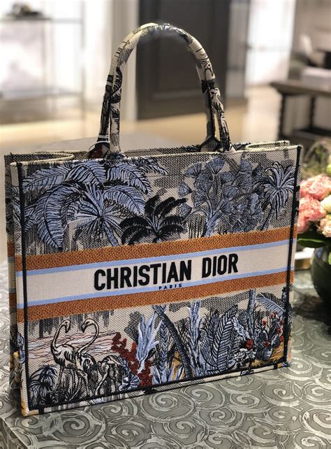 christian dior paris tote bag.